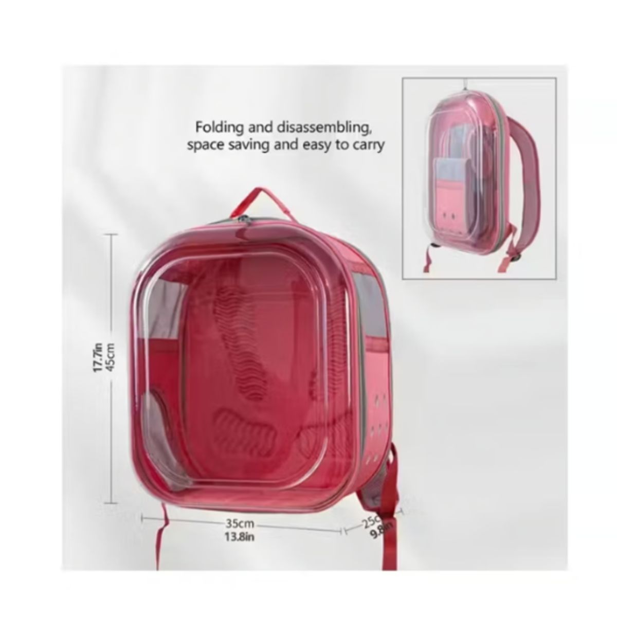 GENERICO - Mochila Plegable Para Mascotas Gatos Perros Conejos