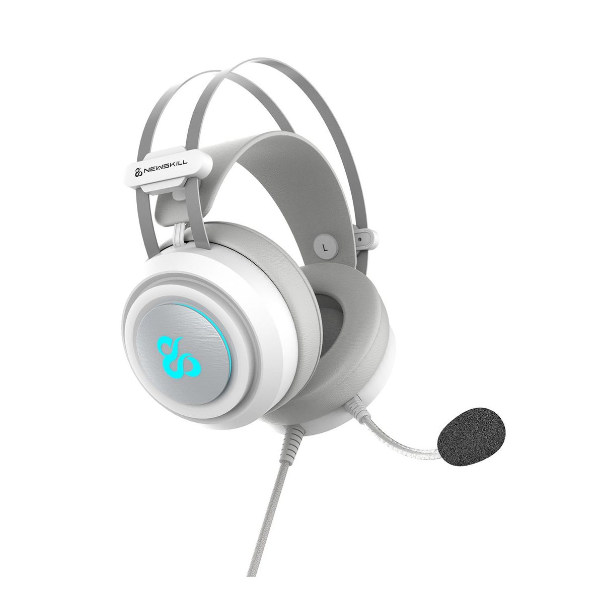 NEWSKILL - Audifono Gamer RGB Drakain Ivory