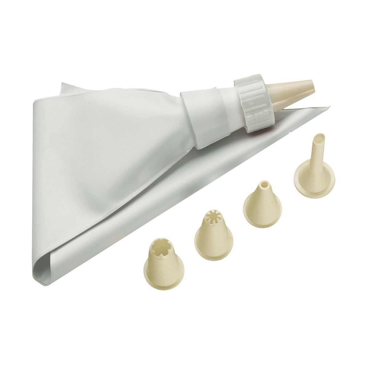 GHIDINI - Set 5 Boquillas + Manga Decoradora Easy Dolce