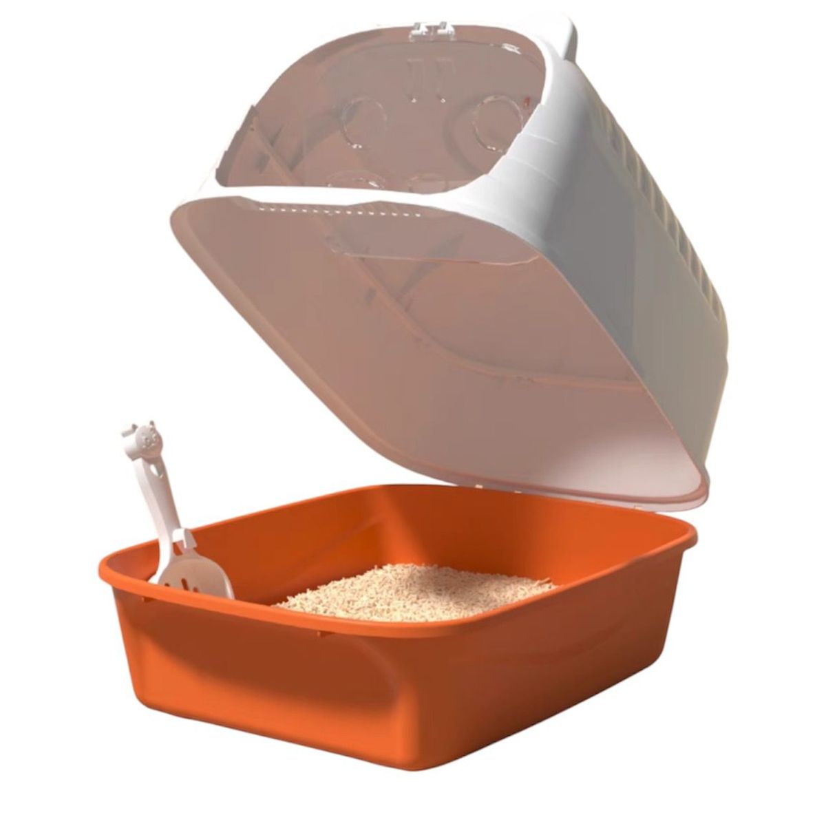 GENERICO - Arenero baño para gatos naranja