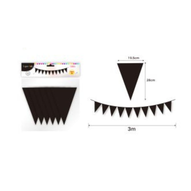 GENERICO - BANDERIN PARA FIESTA  10 PCS 3 M
