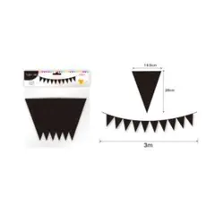 GENERICO - BANDERIN PARA FIESTA 10 PCS 3 M