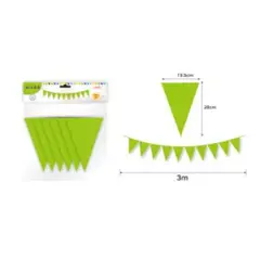 GENERICO - BANDERIN PARA FIESTA 10 PCS 3 M