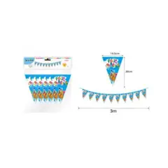 GENERICO - BANDERIN PARA FIESTA 10 PCS 3 M