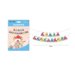 GENERICO - BANDERIN PARA FIESTA 15 PCS 3 M