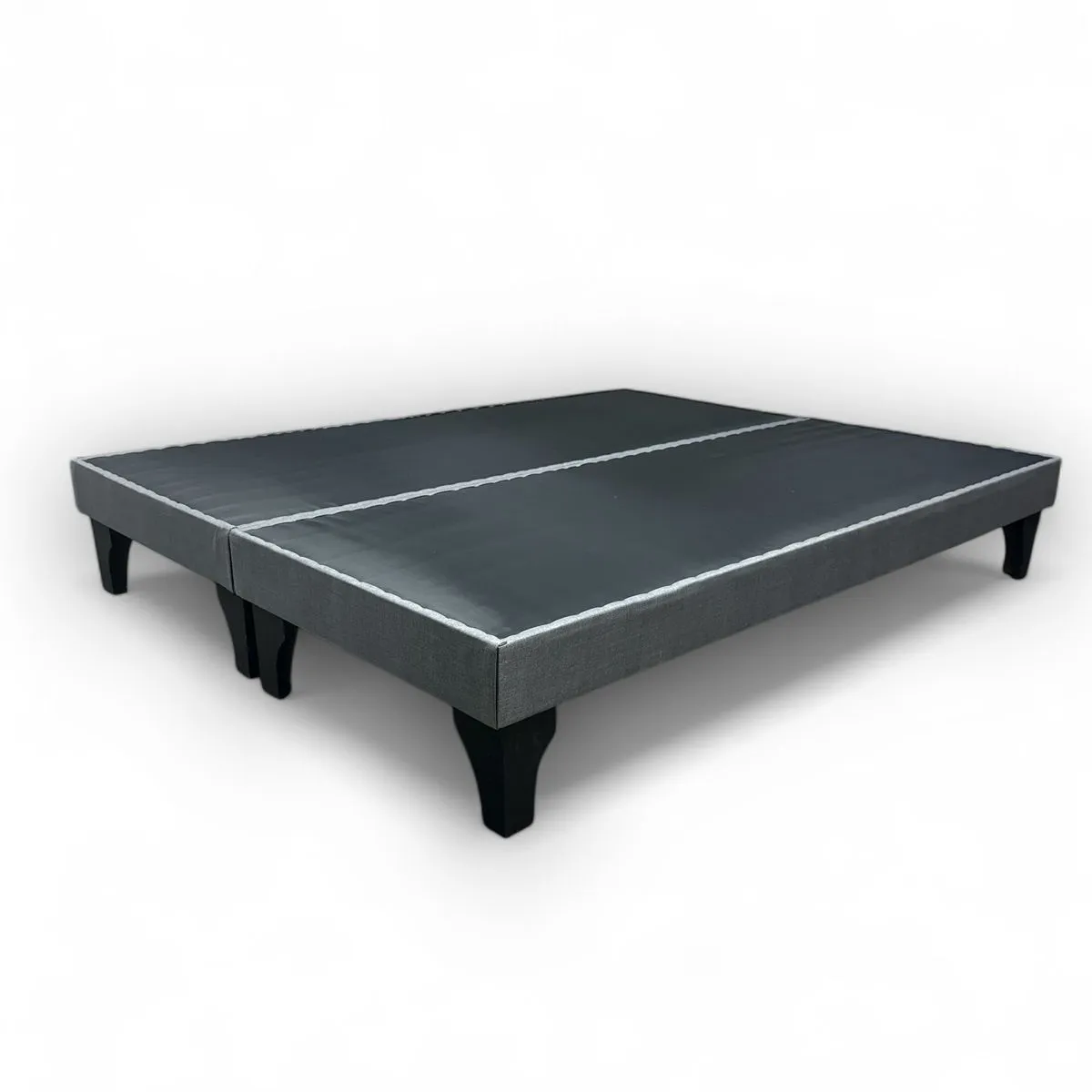 GENERICO - Base de cama 2 plazas europea gris oscuro