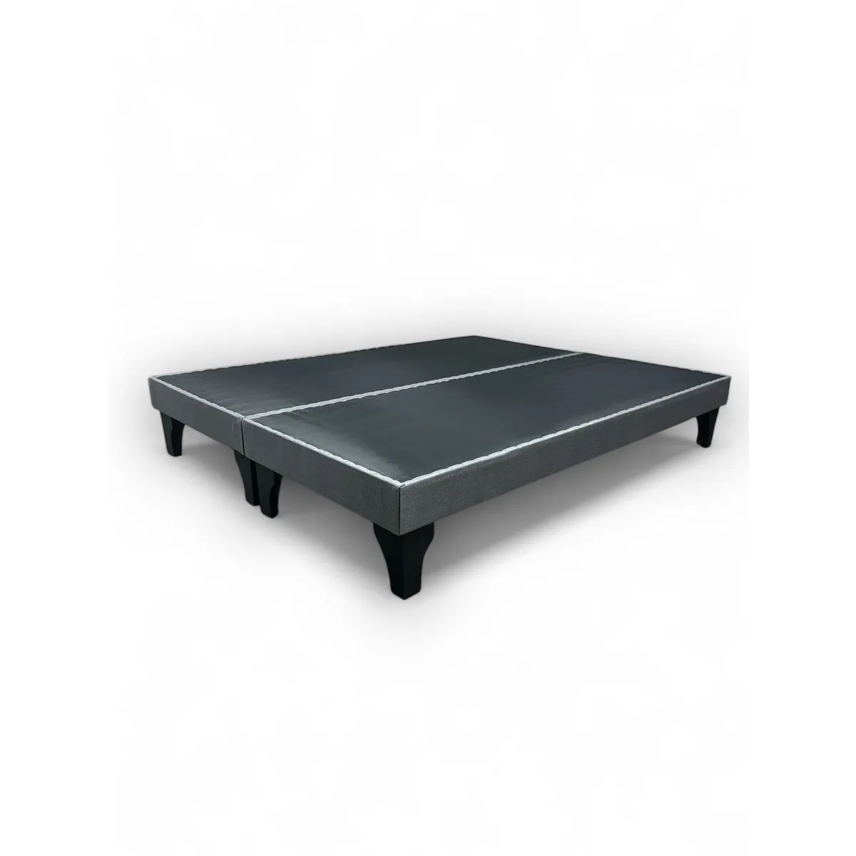 GENERICO - Base de cama 2 plazas europea gris oscuro