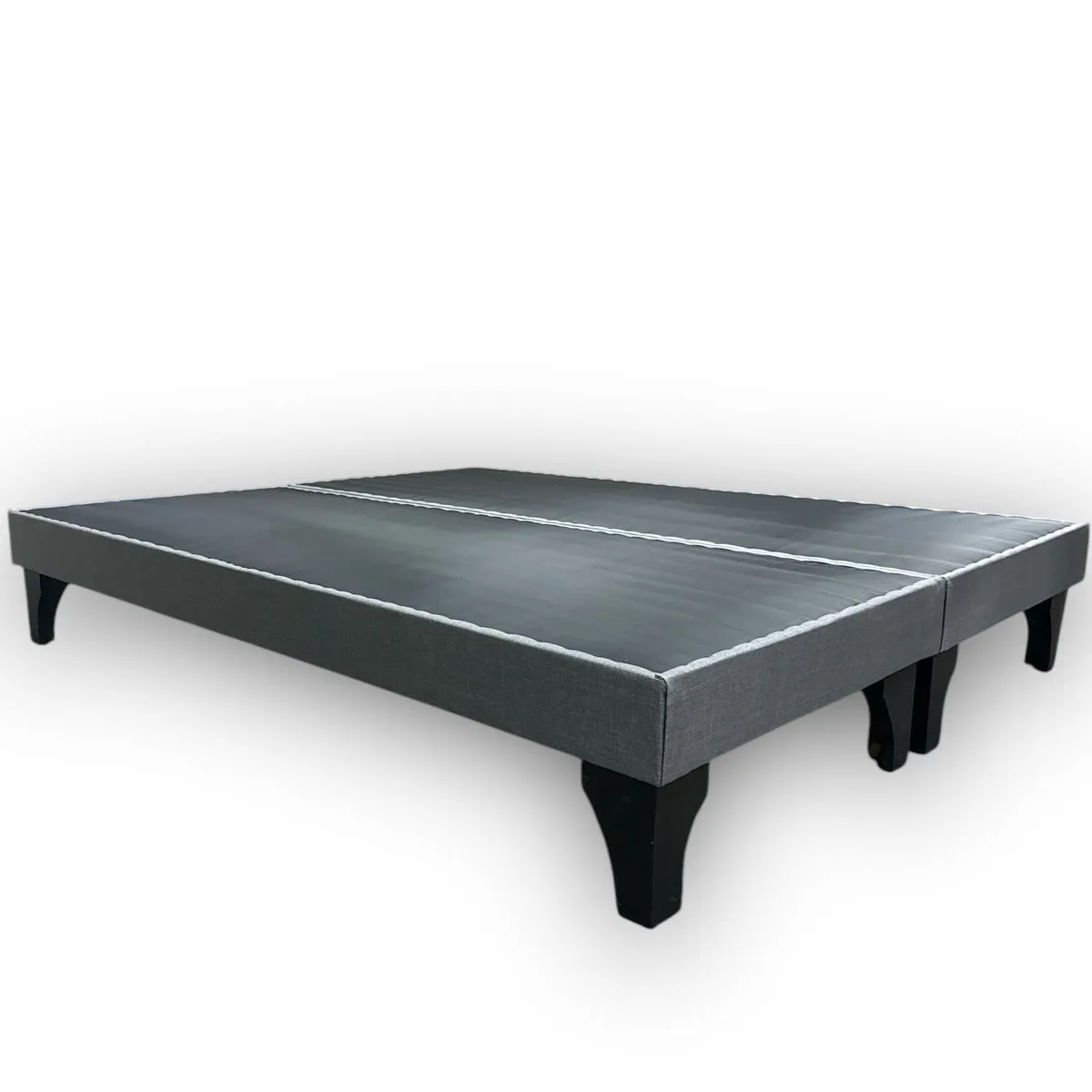 GENERICO - Base de cama 2 plazas europea gris oscuro