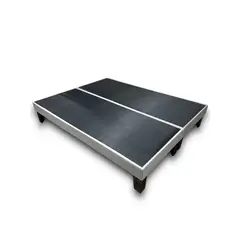 GENERICO - Base de cama 2 plazas europea Gris claro
