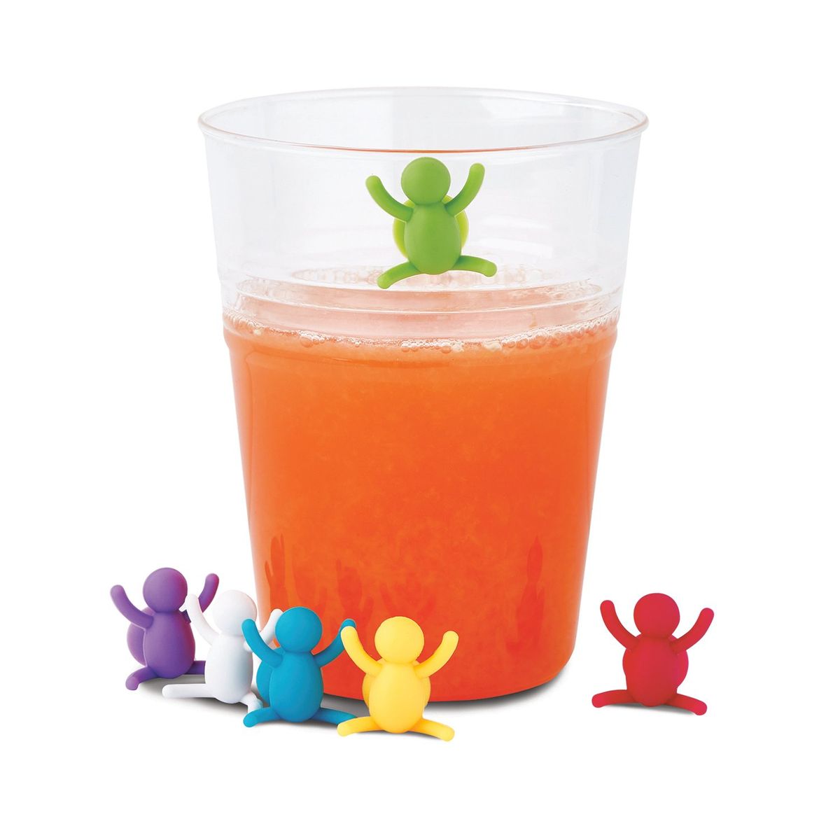 GHIDINI - Set 6 Marcadores Silicona para Vasos