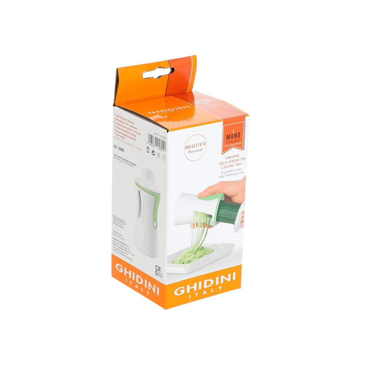 GHIDINI - Cortador para Verduras 3 Funciones
