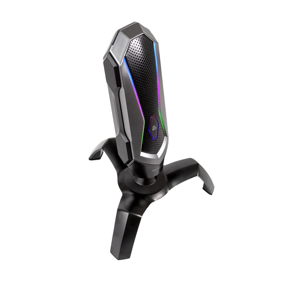 NEWSKILL - Microfono Gamer Profesional RGB Agni  Black Gray