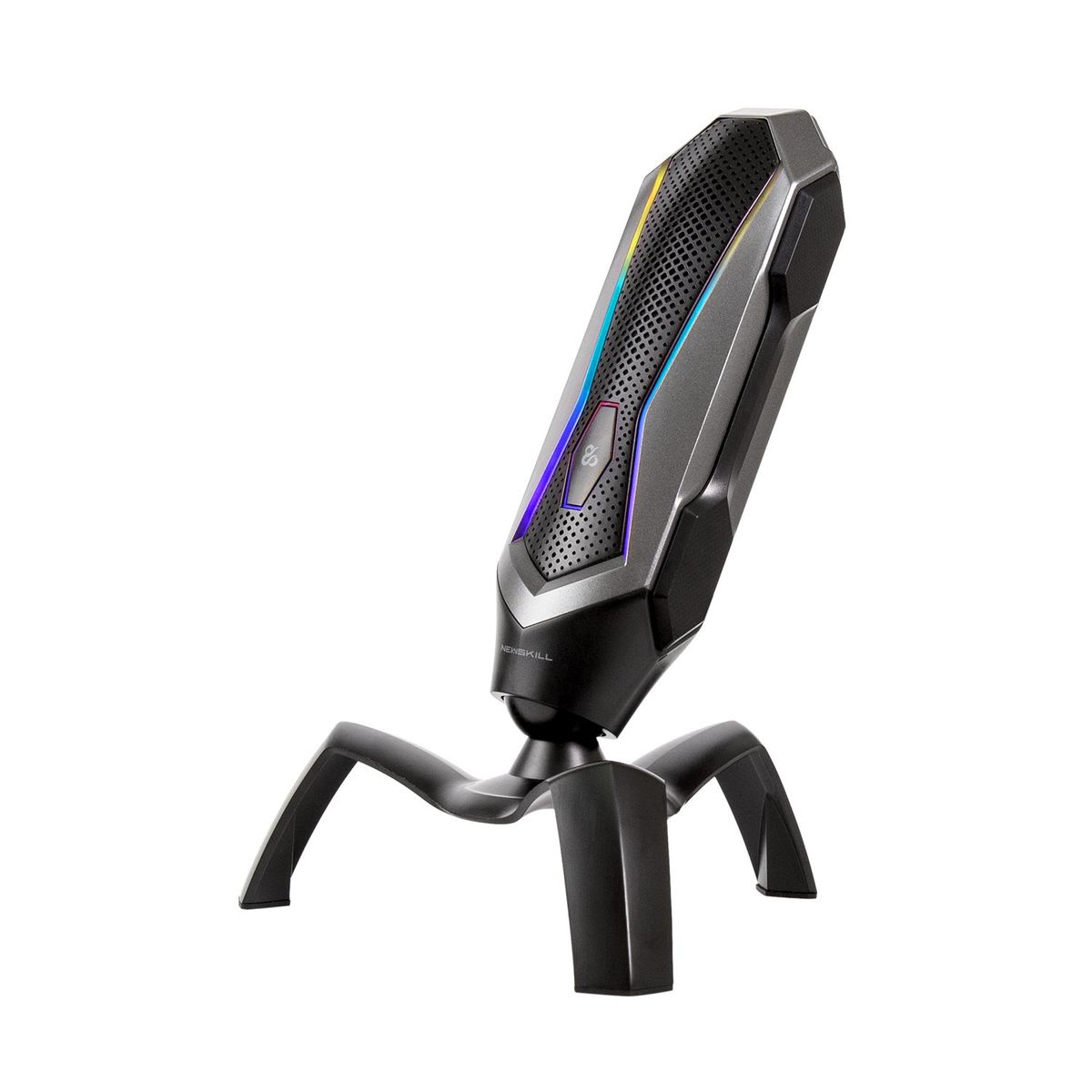 NEWSKILL - Microfono Gamer Profesional RGB Agni  Black Gray