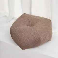 ANGELES DEL HOGAR - Cojín Sofa Diseño Redondo 50cm Cafe