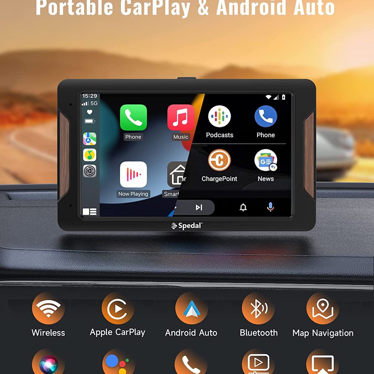 GENERICO - Pantalla Smart Para Auto Radio Navegador Carplay Android