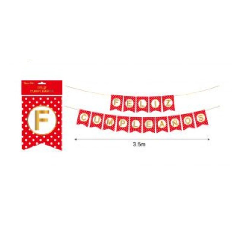GENERICO - BANDERIN PARA FIESTA  3 M
