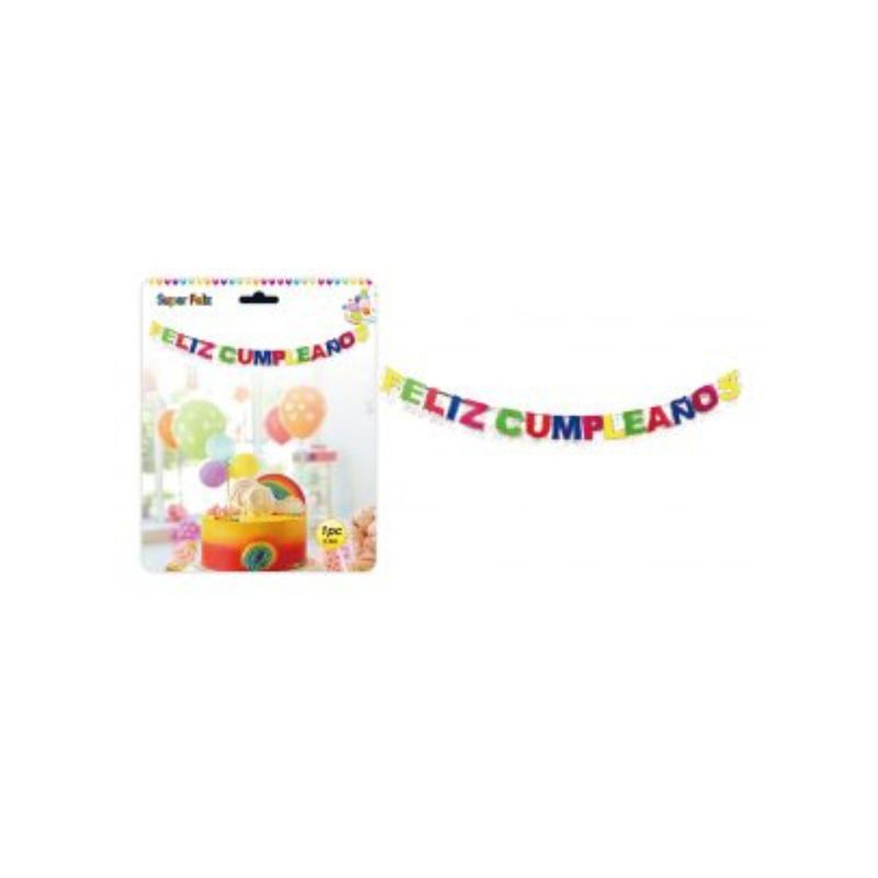 GENERICO - BANDERIN PARA FIESTA  1 PCS  2 M