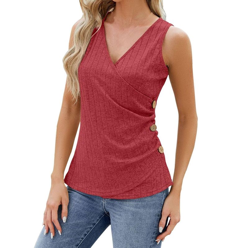 RURUTOTO - Polera Sin Mangas Para Mujer Negro
