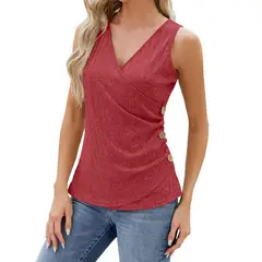 RURUTOTO - Polera Sin Mangas Para Mujer Negro