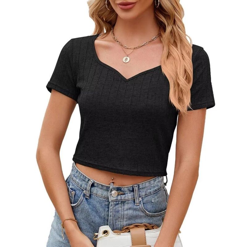 RURUTOTO - Polera Manga Corta Mujer Negro_.