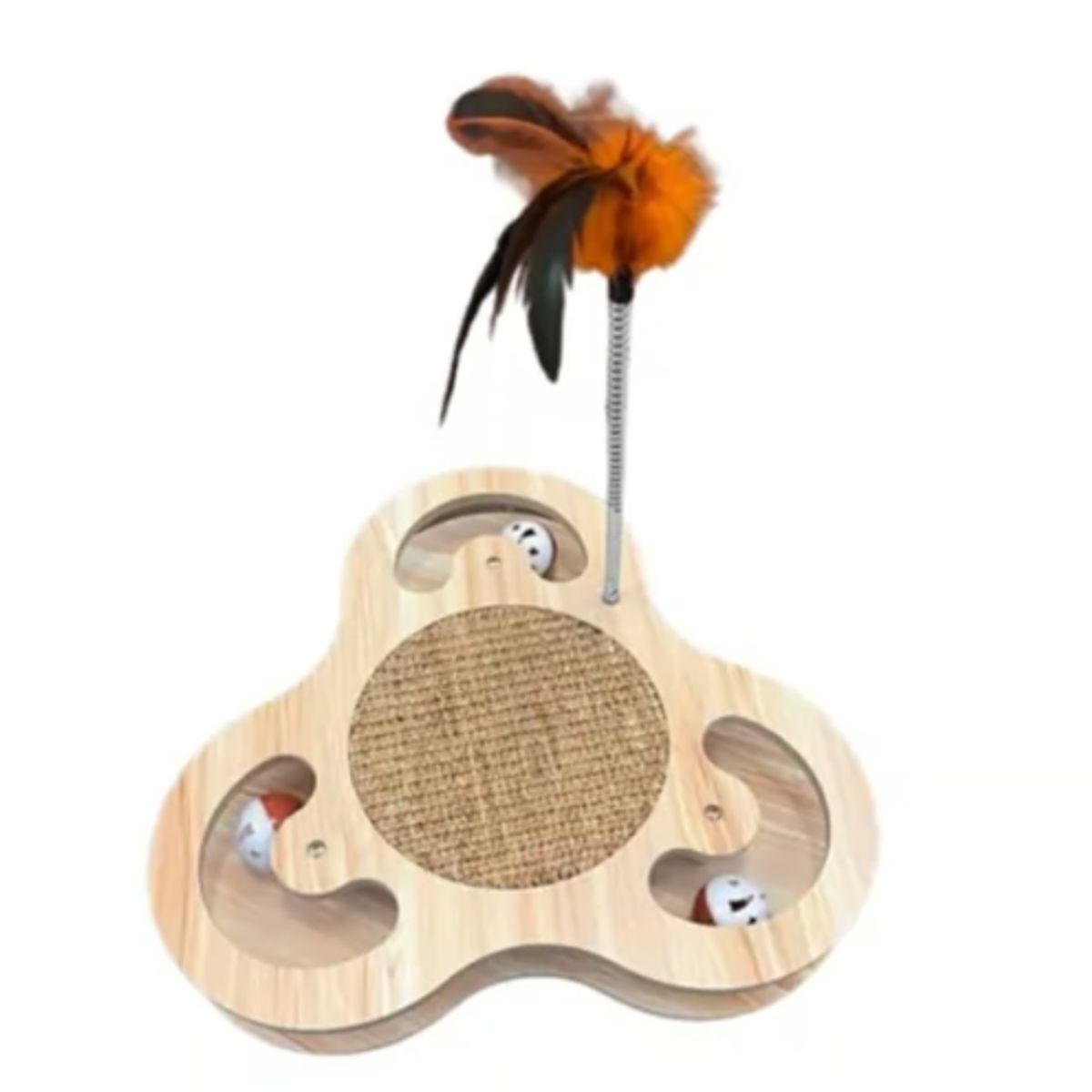 GENERICO - Juguete Rascador Para Gato De Madera