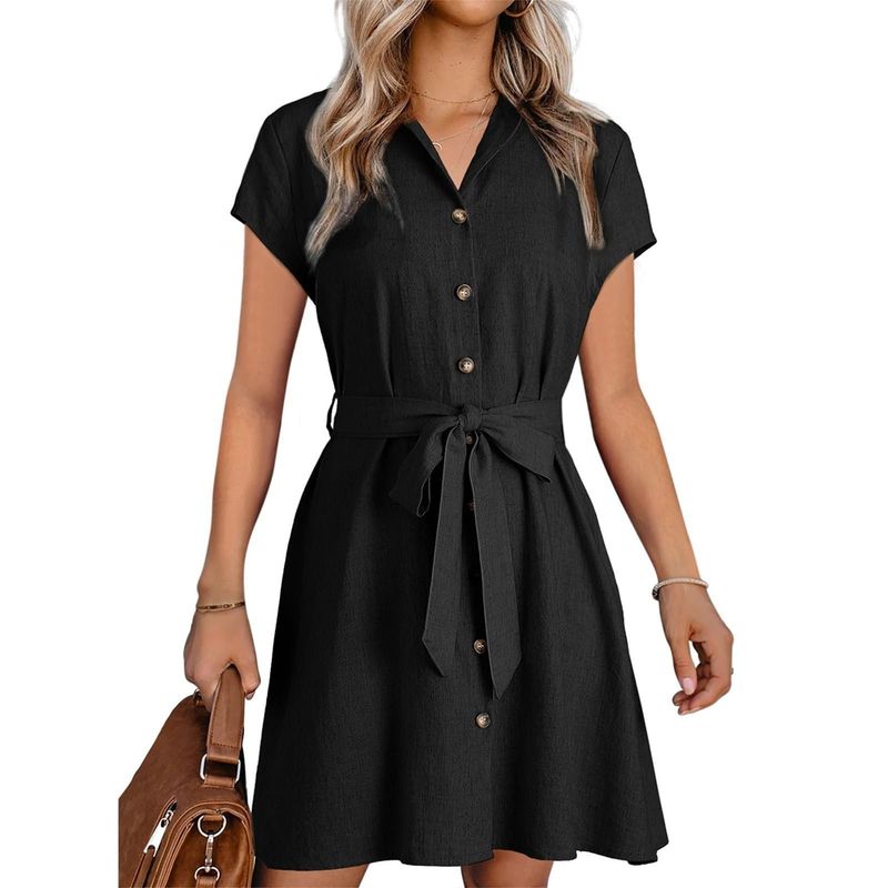 RURUTOTO - Vestido Casual Mujer Beige