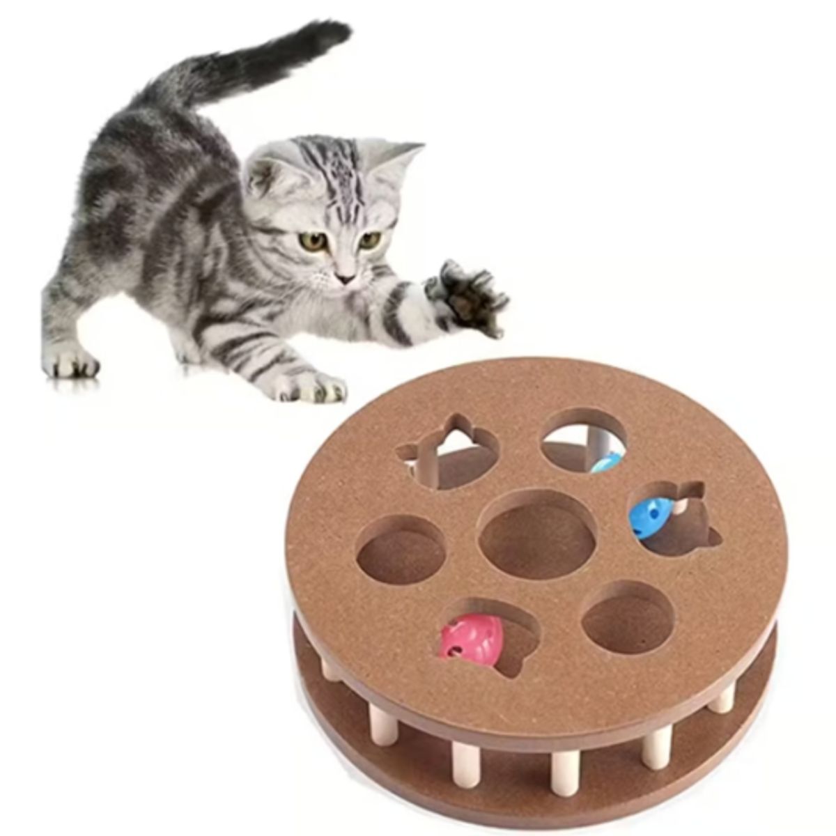 GENERICO - Juguete Interactivo Rompecabezas Tratar Bola para Gato