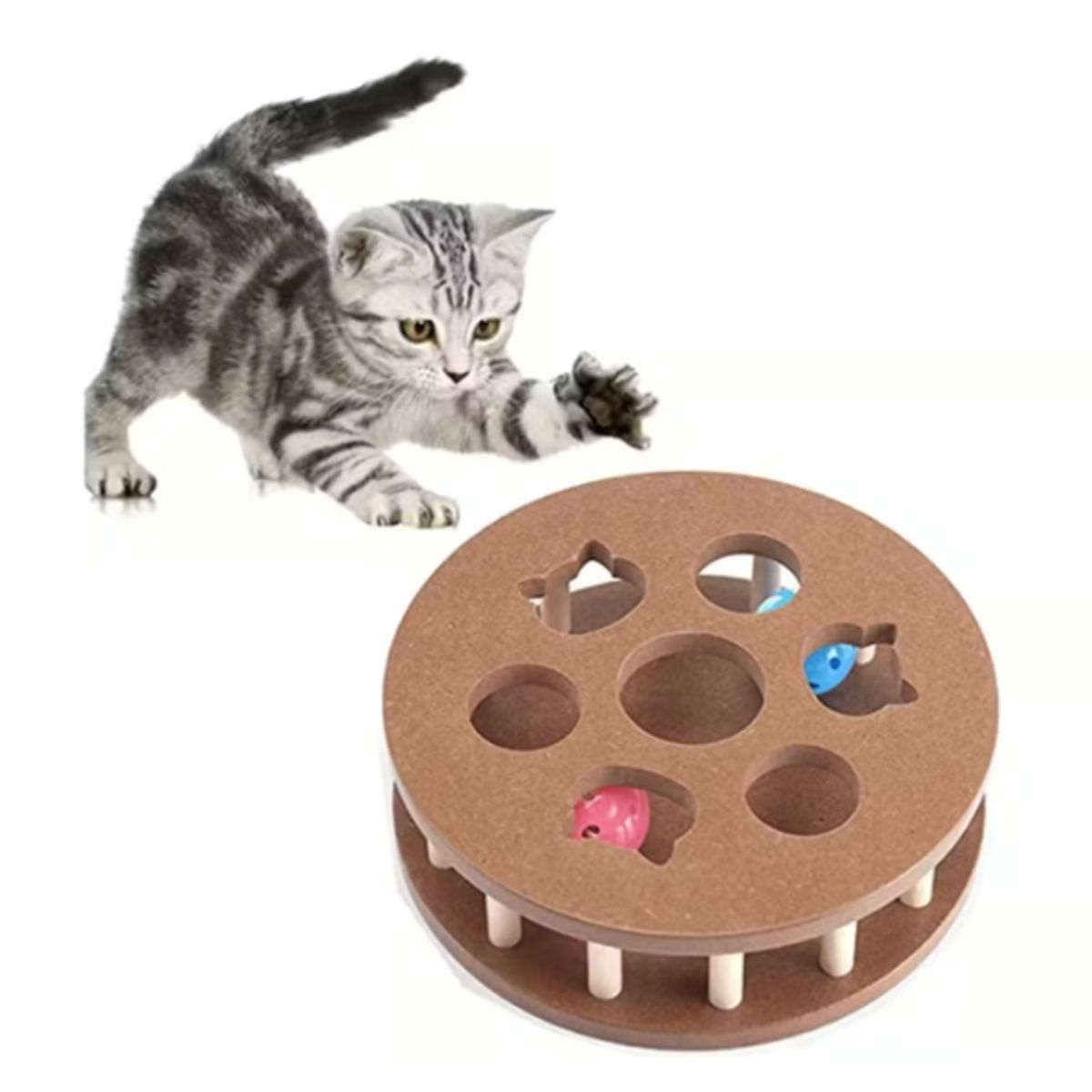 GENERICO - Juguete Interactivo Rompecabezas Tratar Bola para Gato