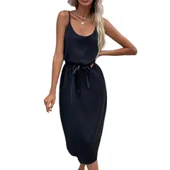 RURUTOTO - Vestido sin mangas Mujer Negro