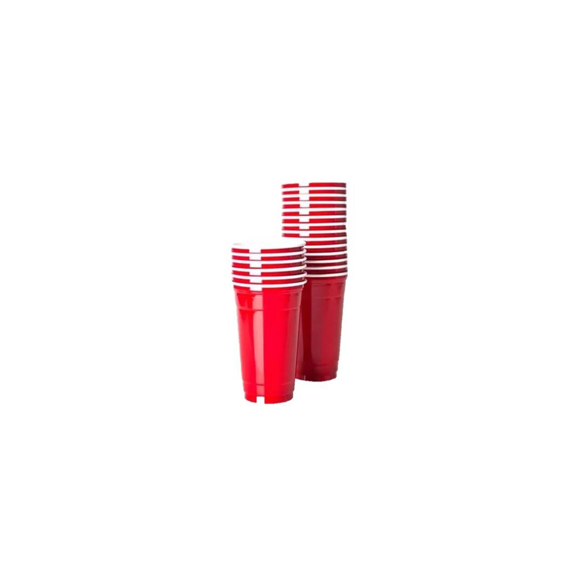 GENERICO - Vasos Plásticos Terremoto Bebidas Fiestas Patrias 350ml X50u