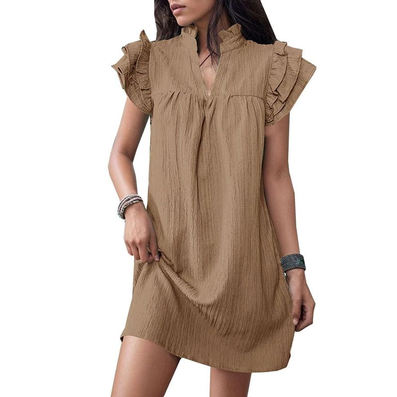 RURUTOTO - Vestido Corto Mujer Negro