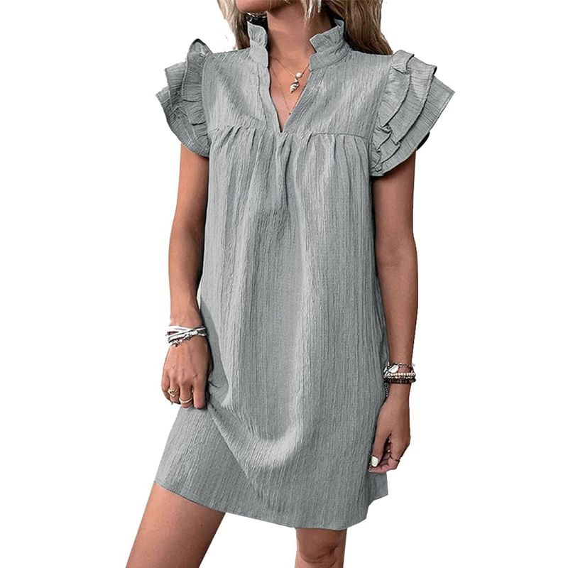 RURUTOTO - Vestido Corto Mujer Negro