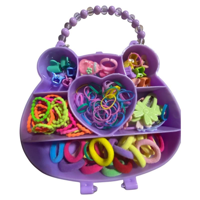 GENERICO - Set 160pcs Colets Bandas Elásticas Y Pinches Para Niña