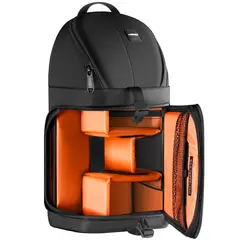NEEWER - Mochila de Cámara Para Canon Nikon Sony Flexible Acolchada - Naranja