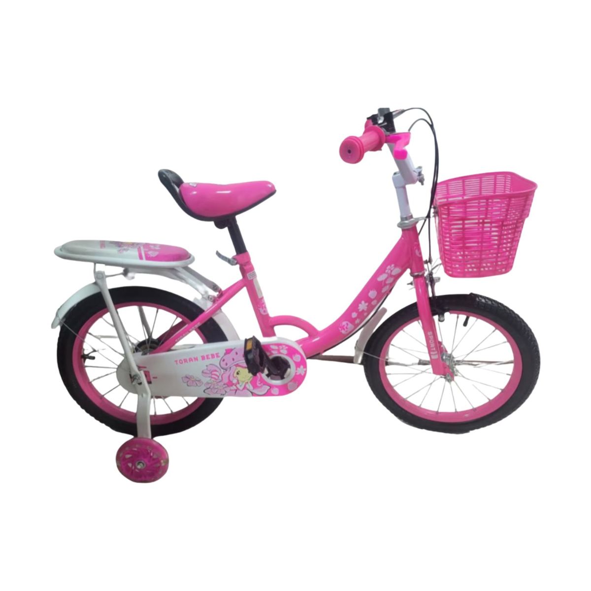 GENERICO - Bicicleta Aro 12 Para Niños Con Ruedas De Aprendizaje ROSADA