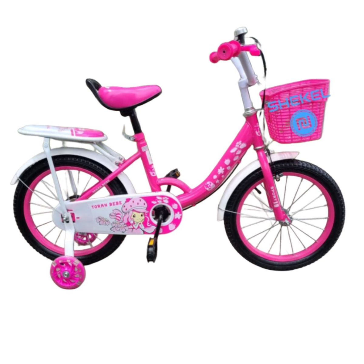 GENERICO - Bicicleta Aro 12 Para Niños Con Ruedas De Aprendizaje futsia