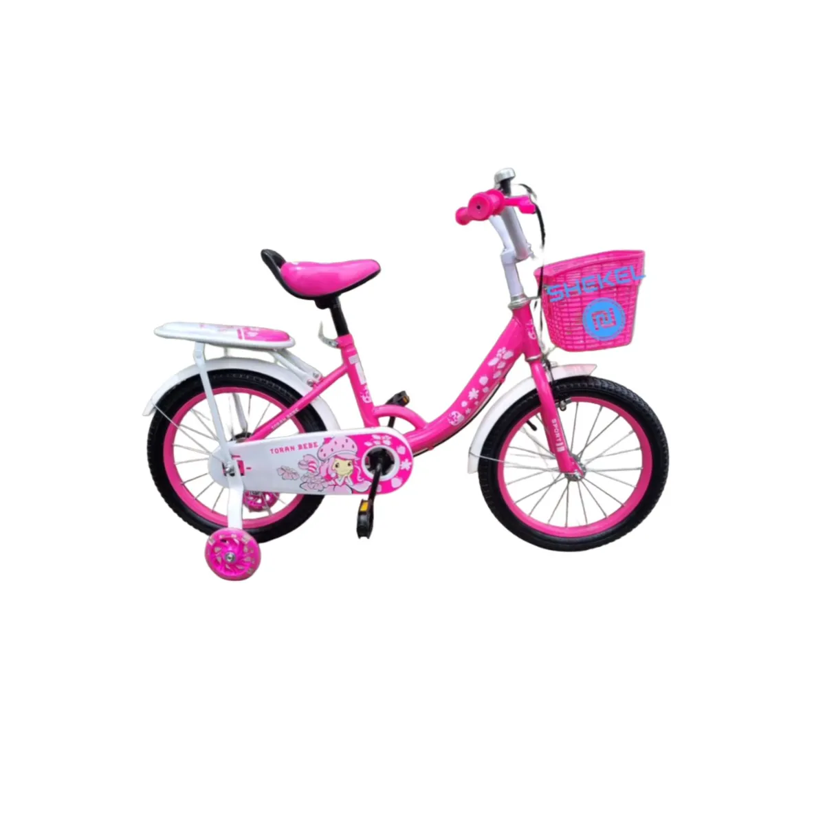 GENERICO - Bicicleta Aro 12 Para Niños Con Ruedas De Aprendizaje futsia