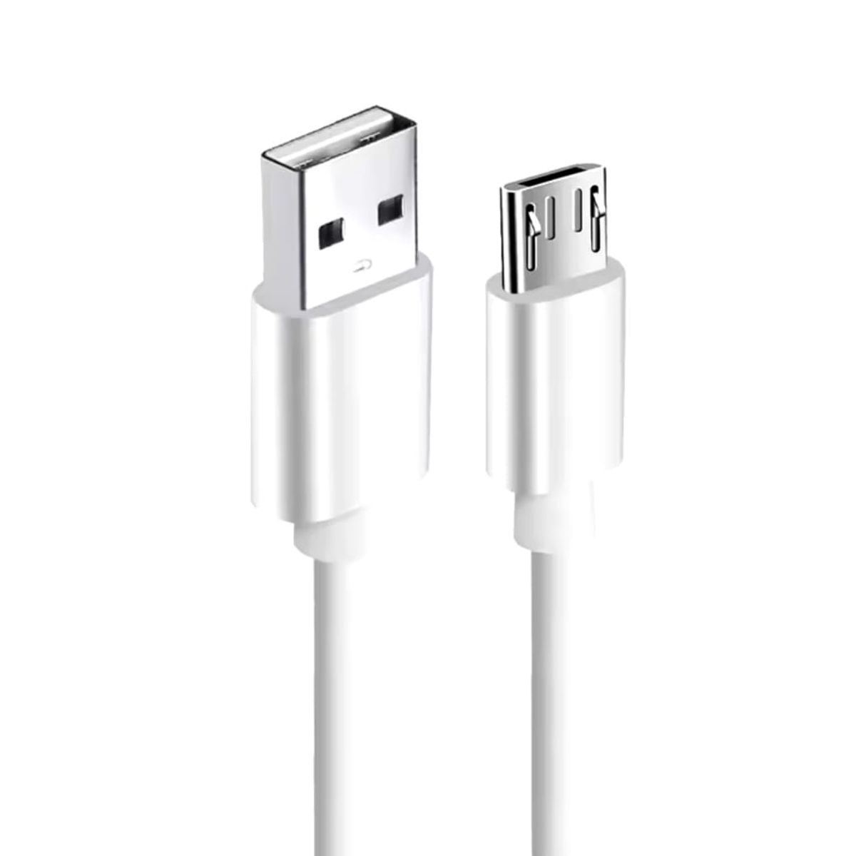 EZRA - Cable de carga rápida USB Tipo Micro de 3 metros de largo blanco
