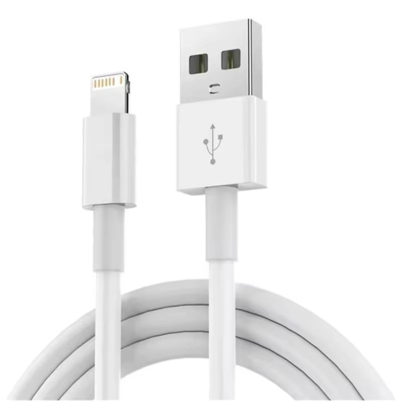 GENERICO - Cable de carga rápida USB Tipo Lightning de 3 metros de largo blanco