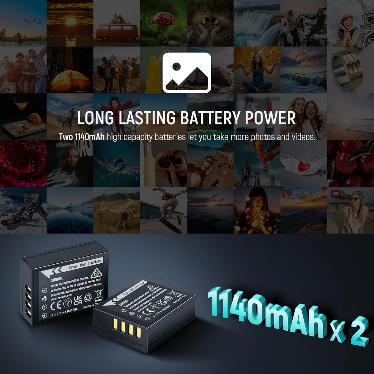 NEEWER - Np-w126S 2x Batería Y Cargador P Fujifilm X-S10 X-T3 X-T10 X-Pro3 X100VI X-E5 X-M5 X-T30 II X-A10