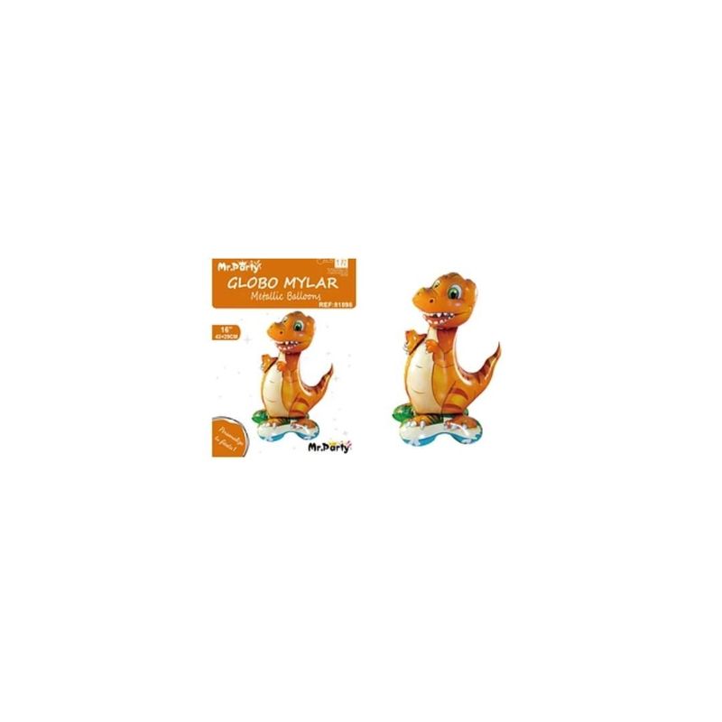 GENERICO - Globo Metálico Dinosaurio 43x29cm