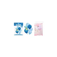 GENERICO - Set De Globos De Látex 6pcs Oso Celeste