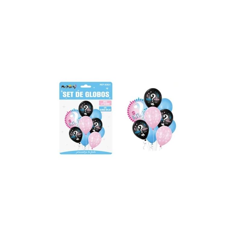 GENERICO - Set Globos De Látex Baby Shower 9pcs