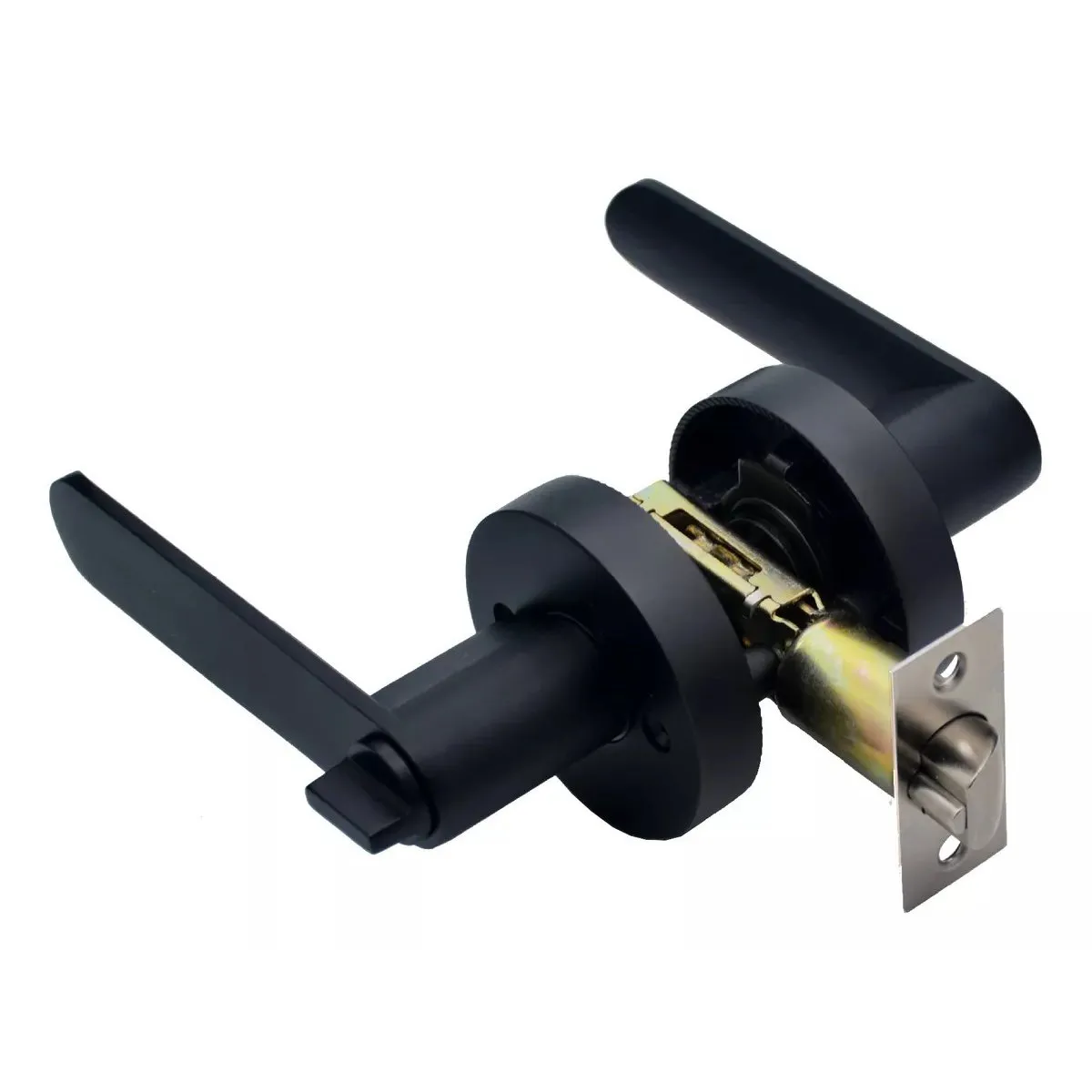 KUANGYE - Cerradura Chapa Acceso Manilla Para Puerta Multipunto Negro