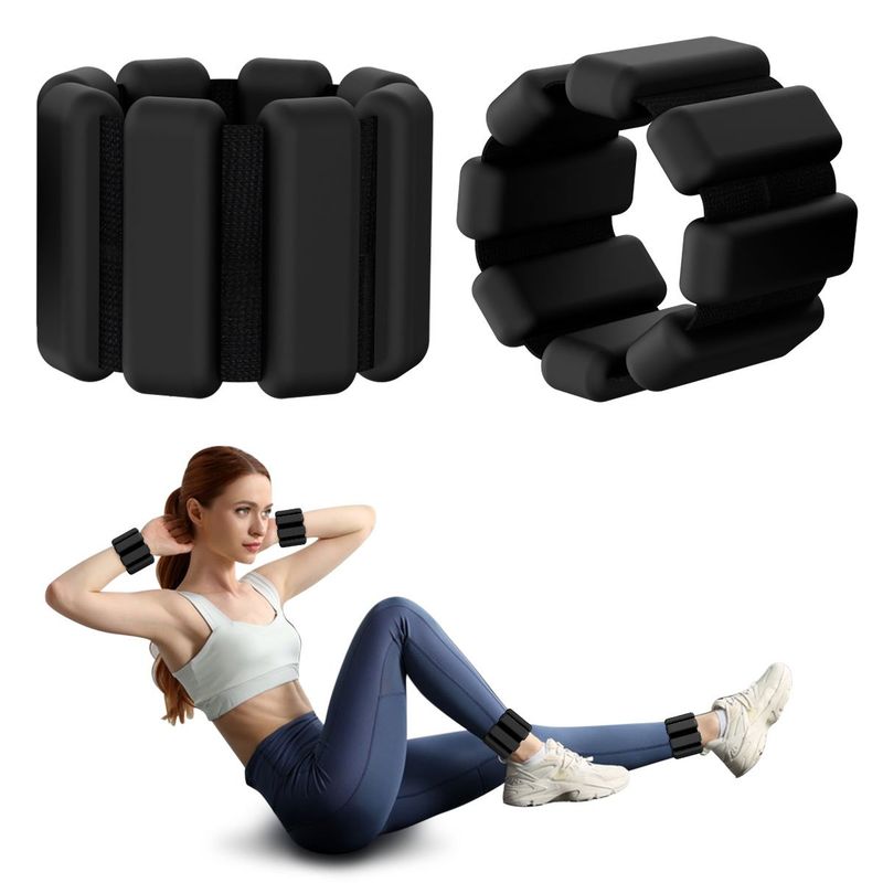 KOKILA - Kit 2 Brazaletes Pesas Para Tobillos Y Muñecas 2 Lbs Ajusta