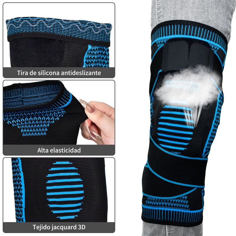 KOKILA - Rodilleras Deportivas Pack x2 Soporte Gel y Ajuste Perfecto