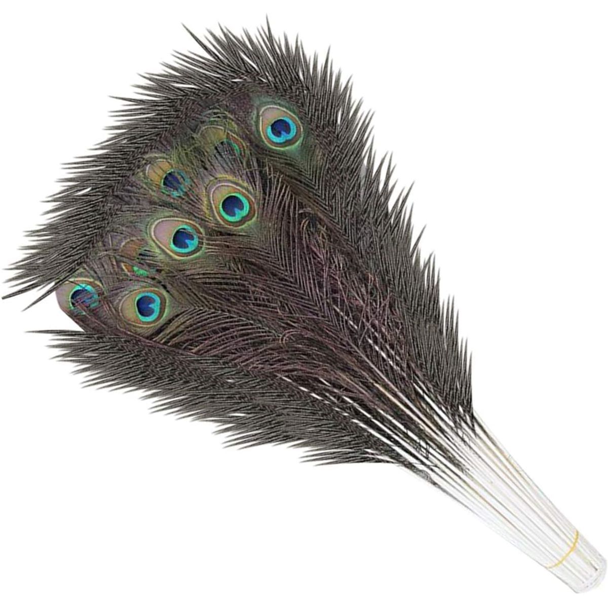 KUANGYE - Plumas Pavo Real Naturales Decoración Artesanía 40-50 Cms