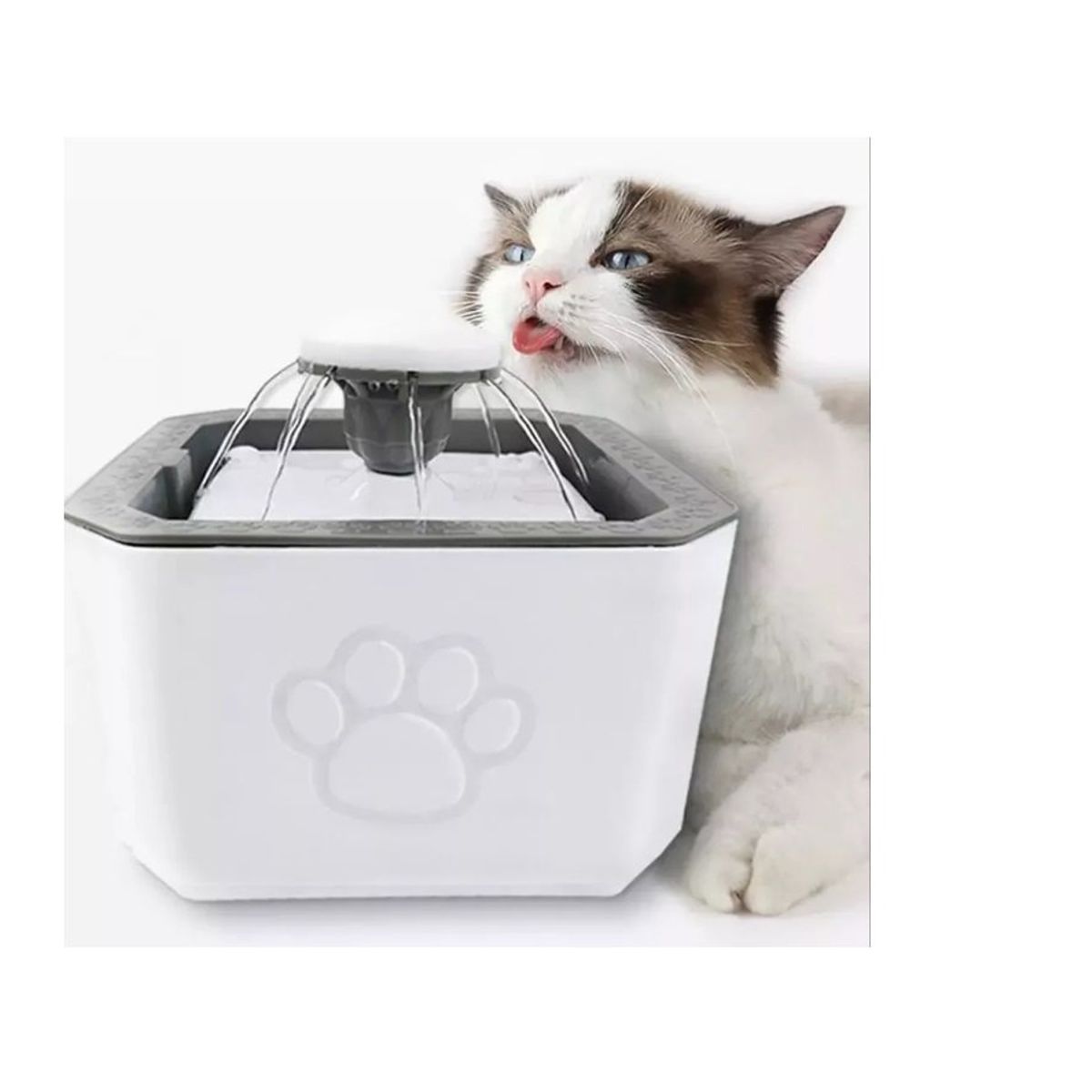 GENERICO - Fuente De Agua Para Mascota De 2.5 Litros De 3 Modos Grey