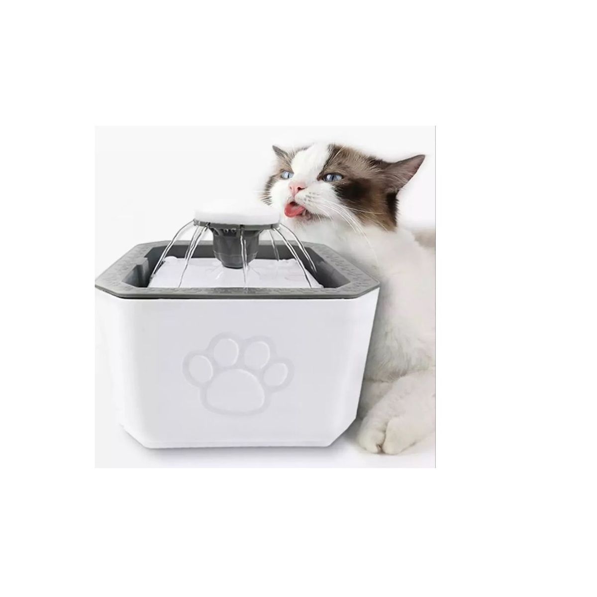GENERICO - Fuente De Agua Para Mascota De 2.5 Litros De 3 Modos Grey