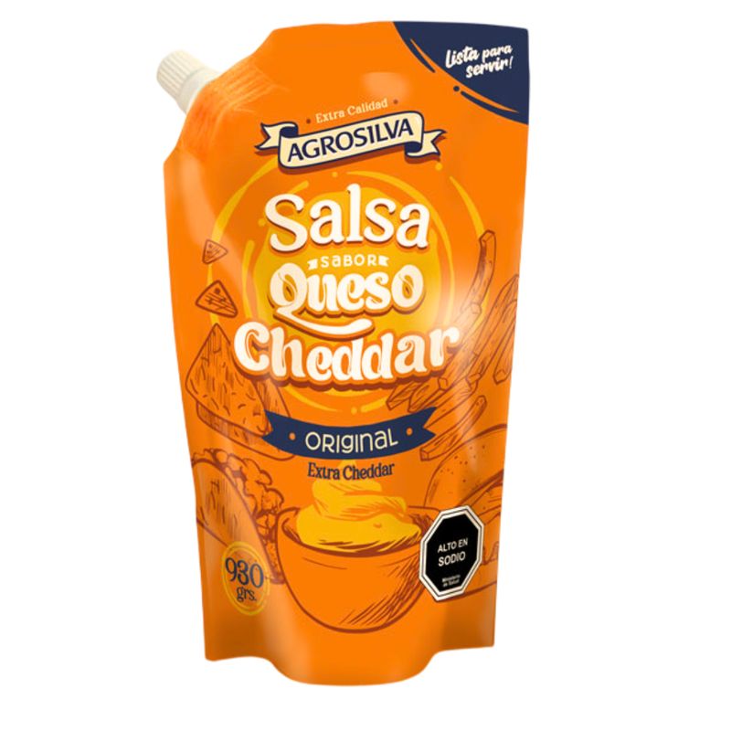 GENERICO - Salsa Queso Cheddar 930gr Agrosilva
